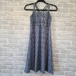 Marmot Taryn Strappy Active Shelf Bra Dress Blue Gray Women's XS Beach Resort